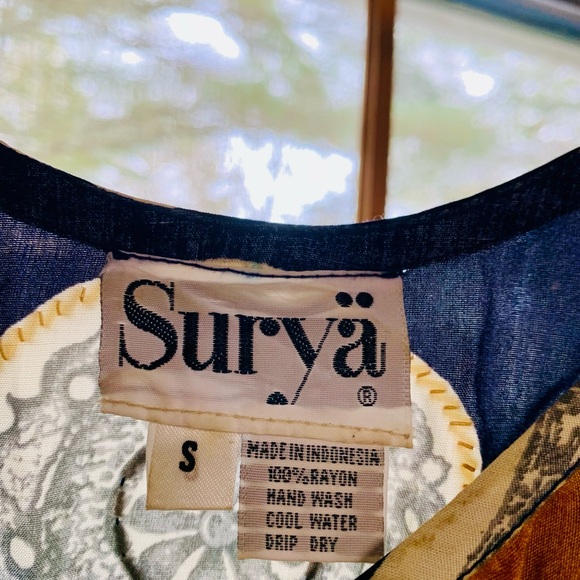 Surya Vintage African Boho matching 3 piece set skirt shirt & jacket set - Picture 4 of 15